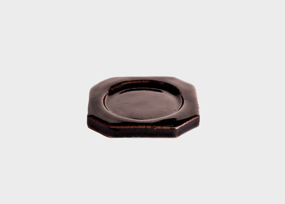 Tamba Incense Tray - Octogon Black