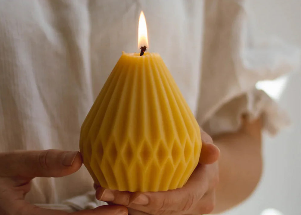 Beeswax Pear Candle by Goldrick