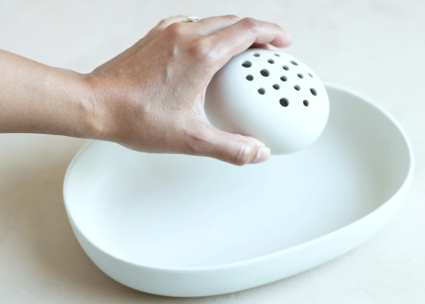 
                  
                    Ceramic Oval Flower Frog
                  
                