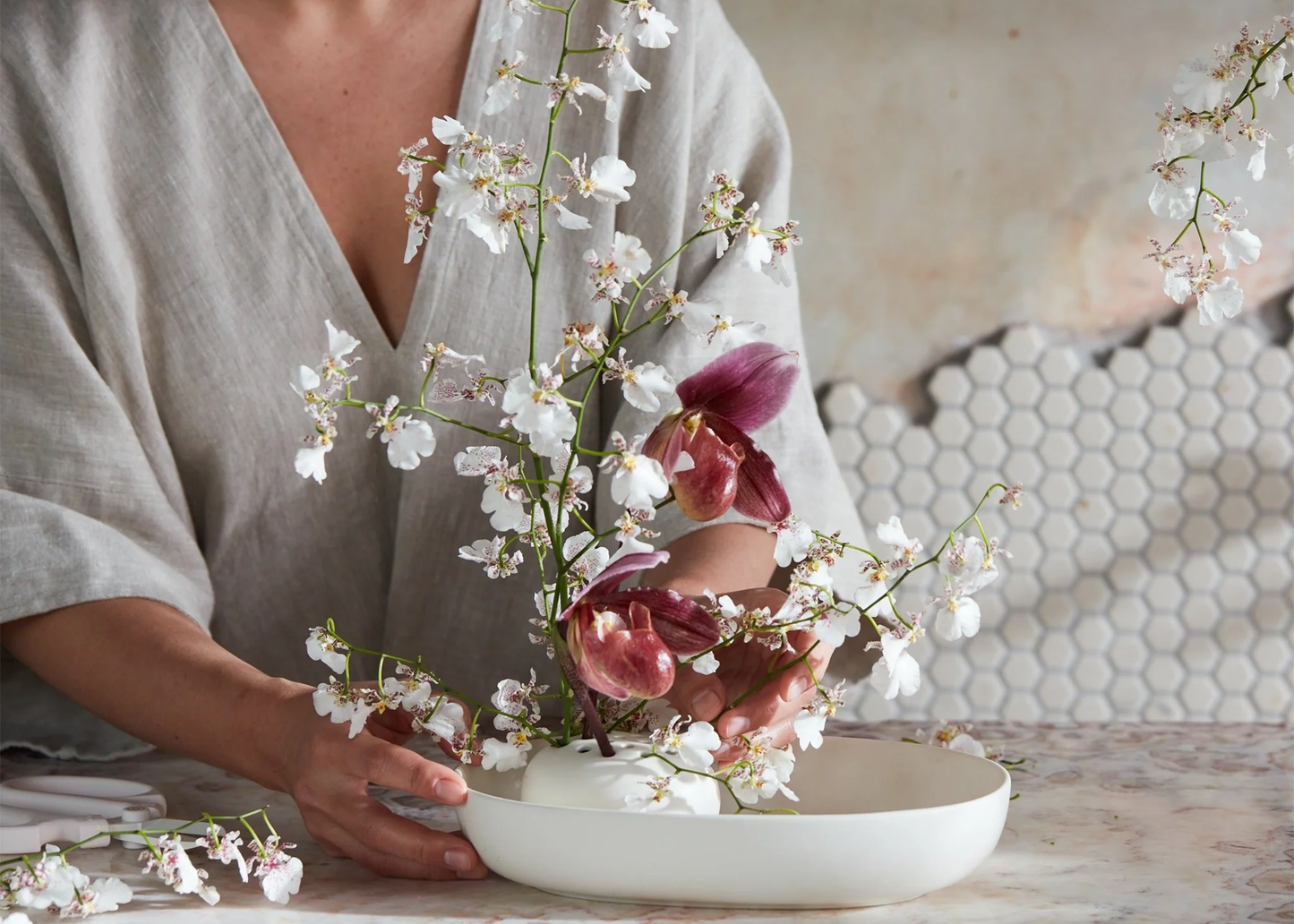 
                  
                    Ceramic Oval Flower Frog
                  
                