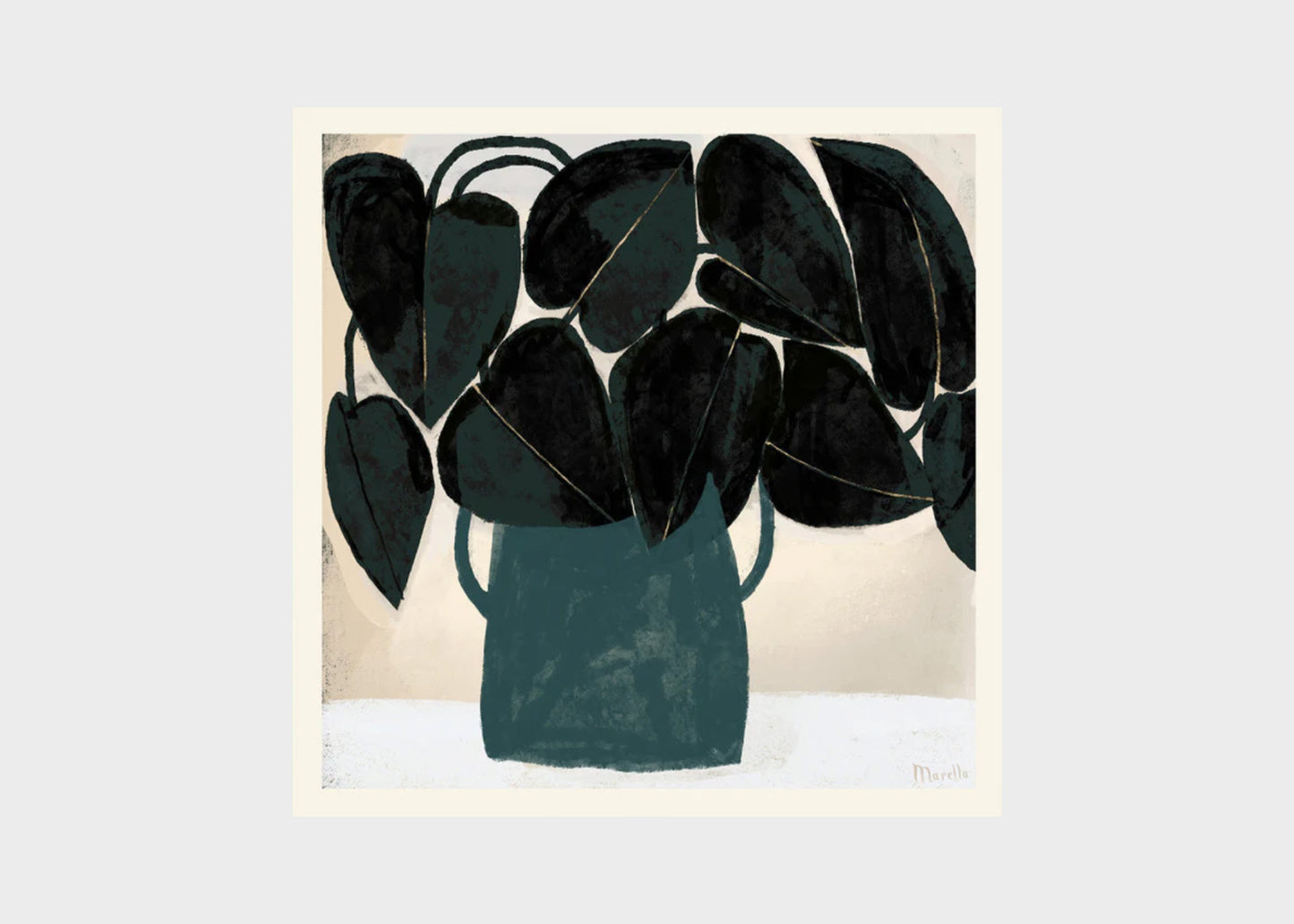 plant II poster and frame