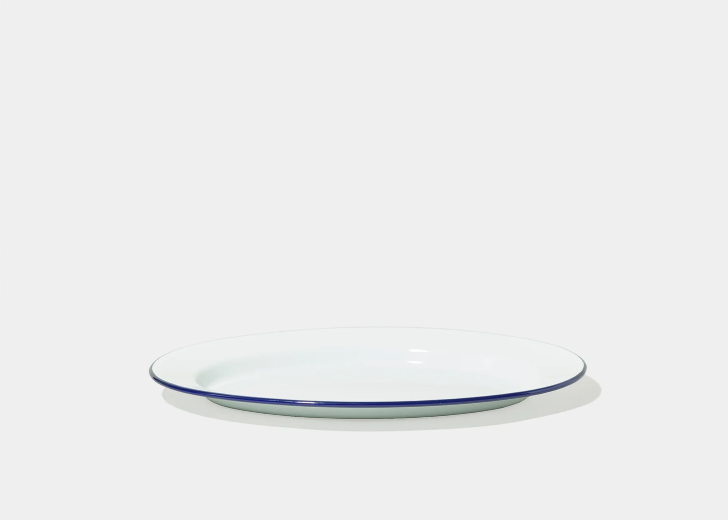 
                  
                    Enamel Oval Tray White/Blue
                  
                