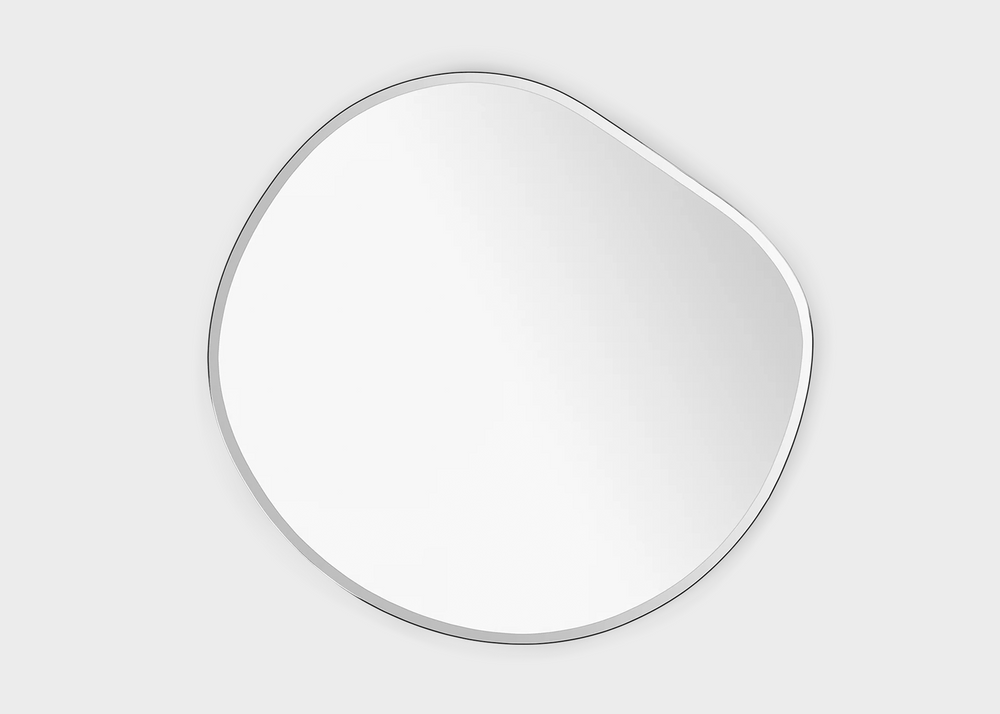 Pond Mirror XL - Dark Chrome