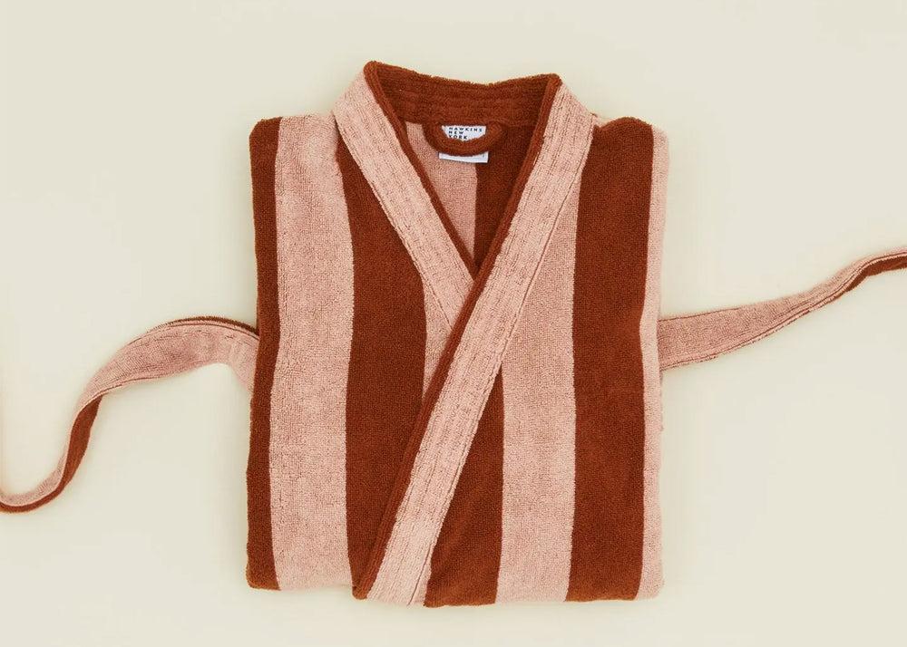 
                  
                    Striped Terry Bathrobe
                  
                