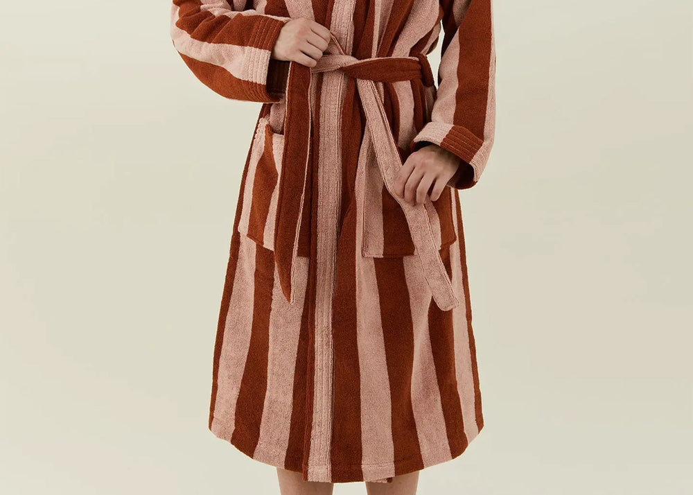 
                  
                    Striped Terry Bathrobe
                  
                