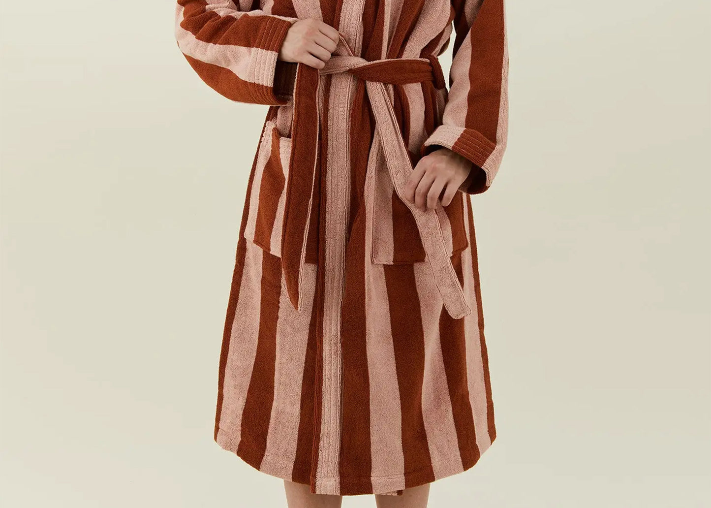 
                  
                    Striped Terry Bathrobe
                  
                