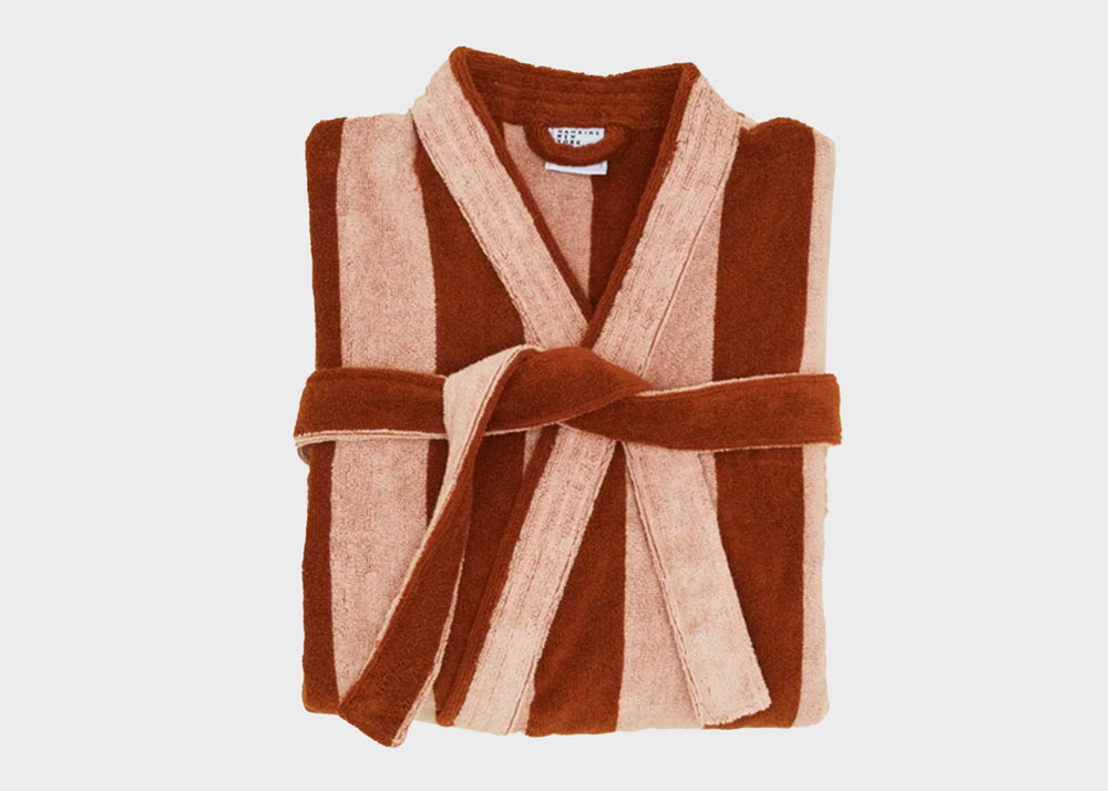 
                  
                    Striped Terry Bathrobe
                  
                