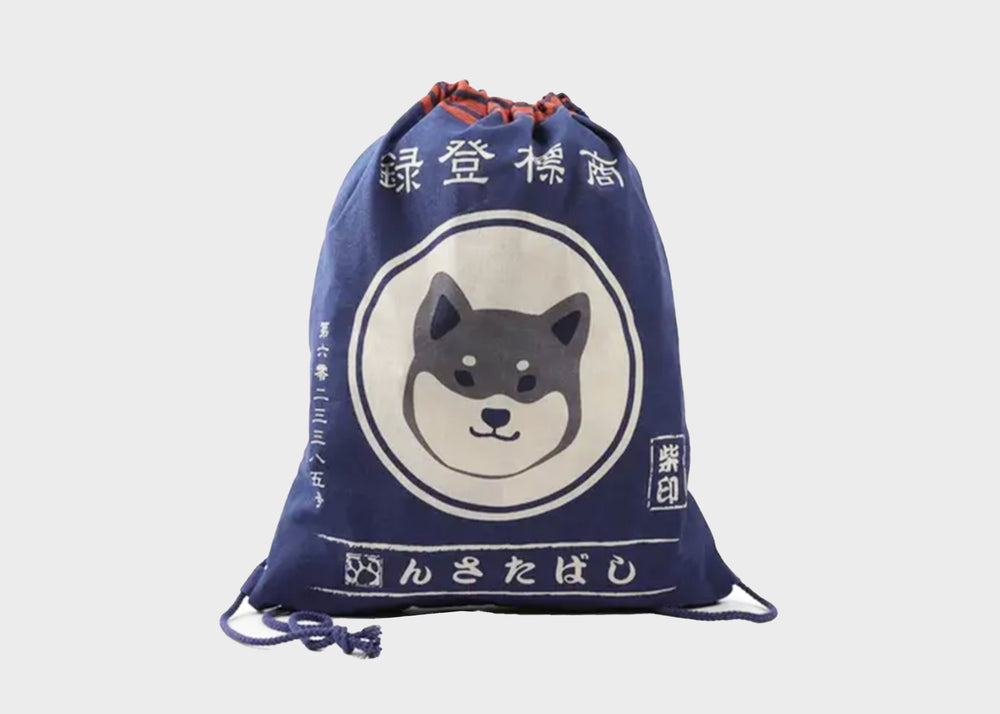 Drawstring Tote Shiba