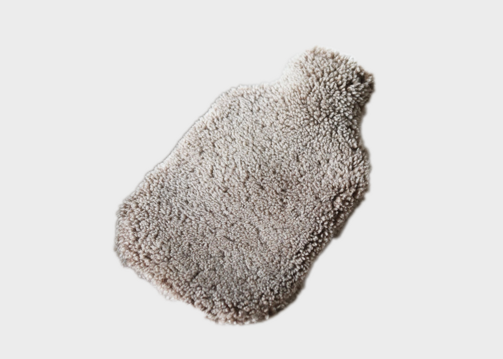 Hot Water Bottle 2L Taupe Sheepskin