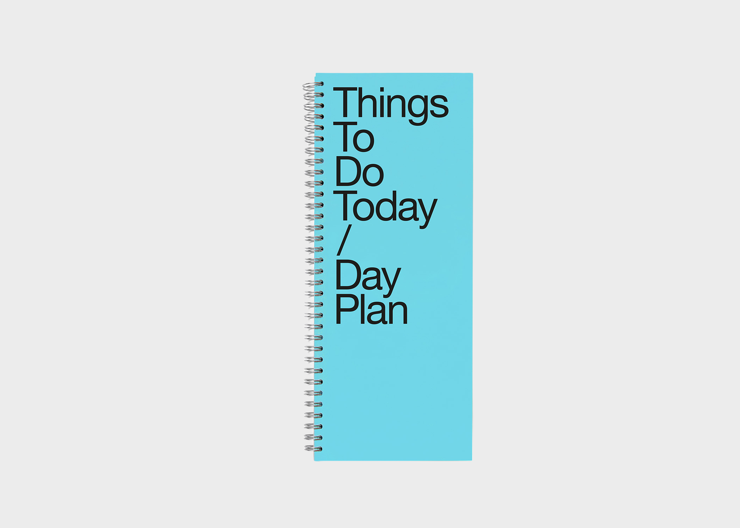 
                  
                    Blue notebook titled 'Things To Do Today / Day Plan' on a white background
                  
                