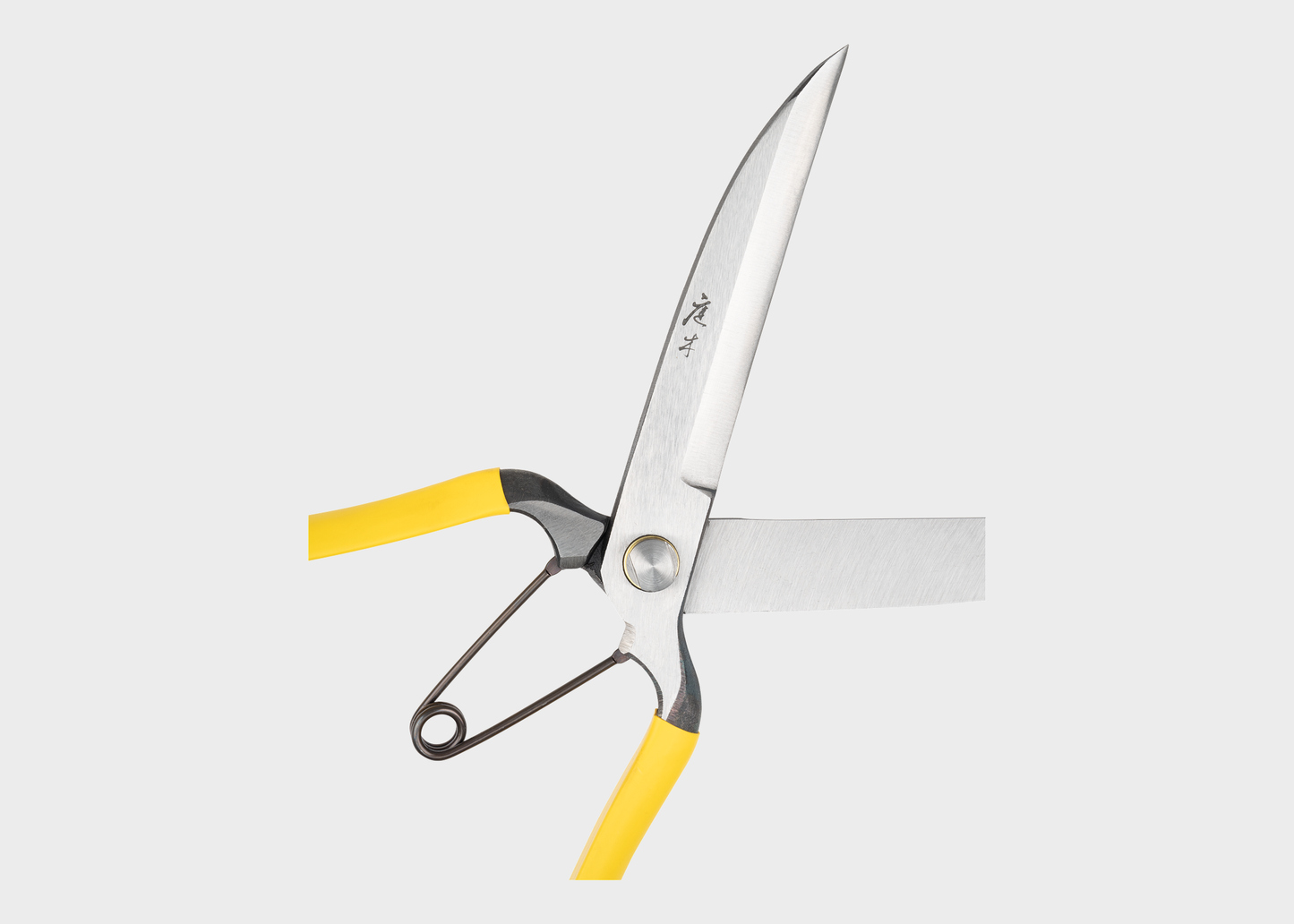 
                  
                    Garden shears with yellow handles on a white background
                  
                