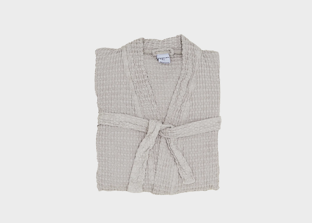 Waffle Bathrobe Grey