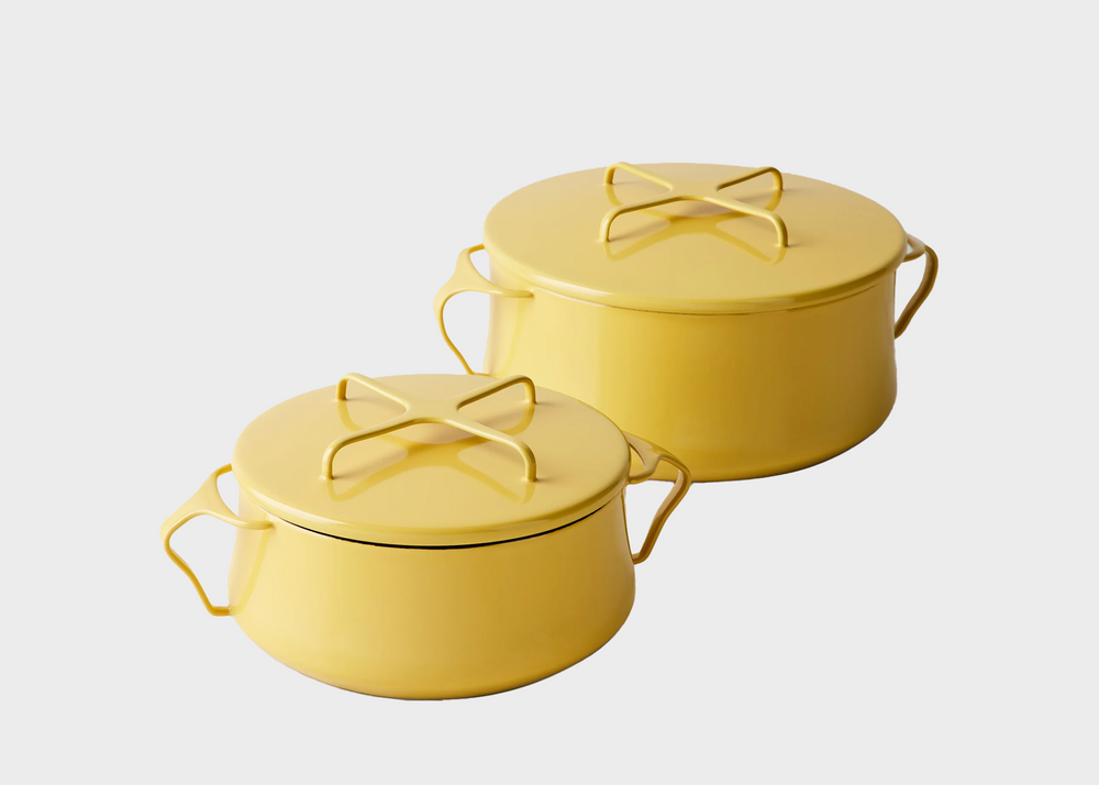 DANSK Kobenstyle イエロー キャセロール Dansk Købenstyle Casserole – Enameled Carbon Steel | Woodland Mod