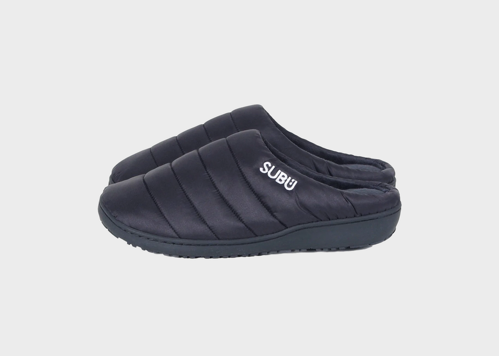 靴 SUBU x POLYTERU padded slippers - black SUBU Slippers - Black – Woodland Mod