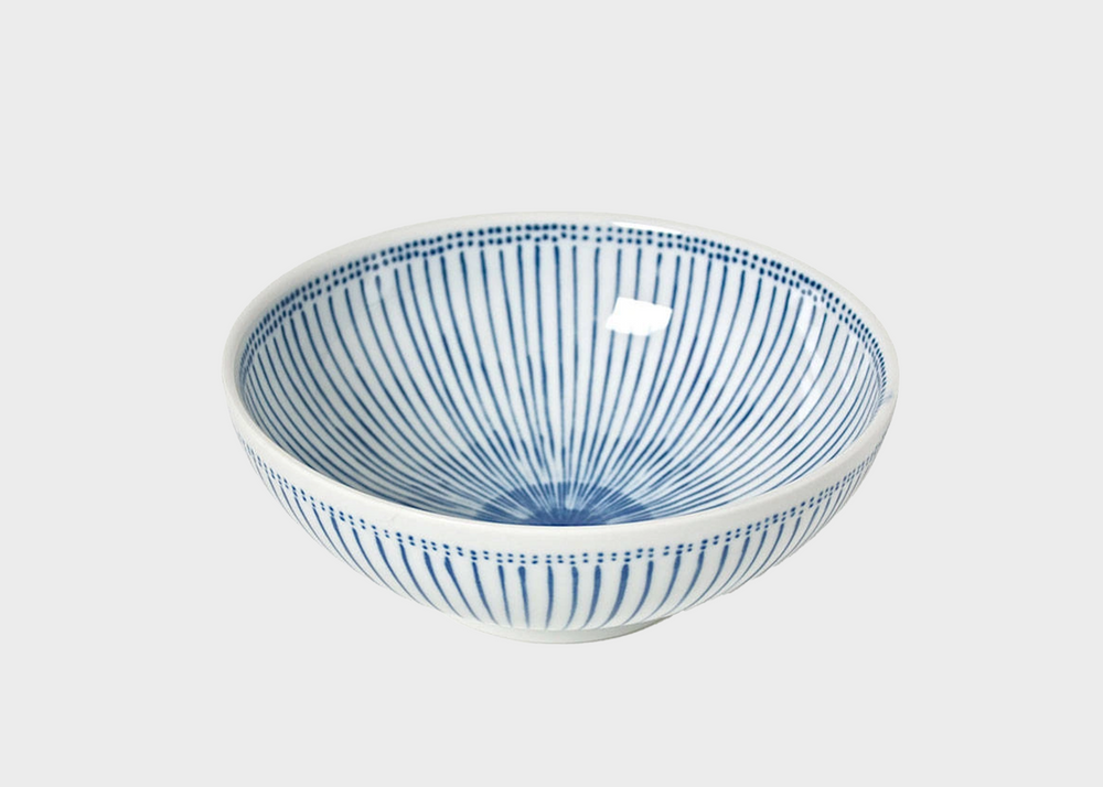 Blue Stripes Ramen Bowl