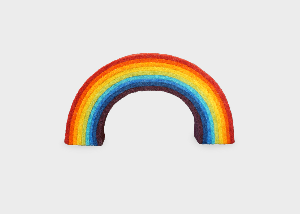 A felt Rainbow decoration