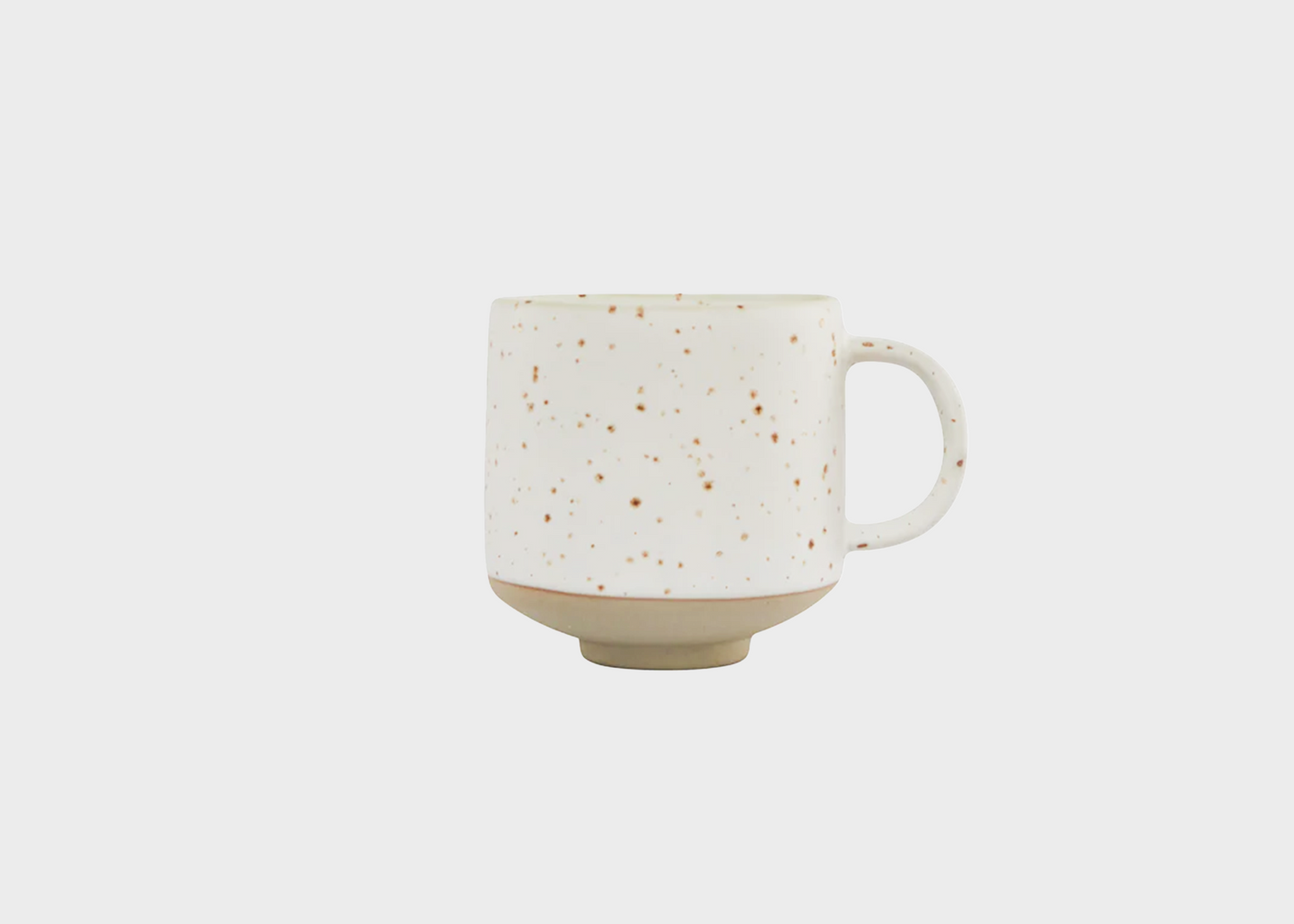 White Speckled Hagi mug cup sold at Woodland Mod by OyOy