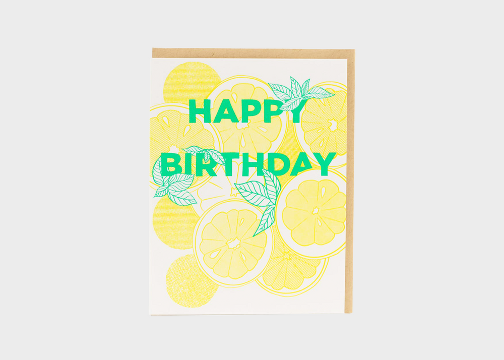 Card - Happy Birthday Lemons