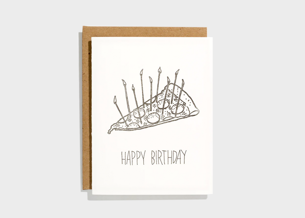 Card - Birthday Pizza Cake