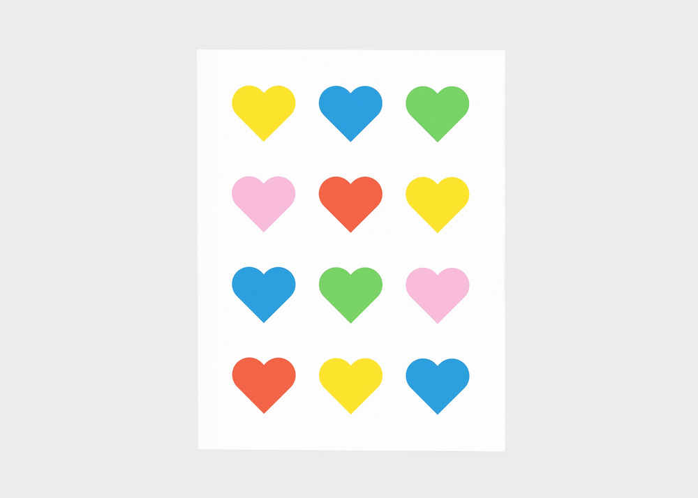 Card - Rainbow Hearts