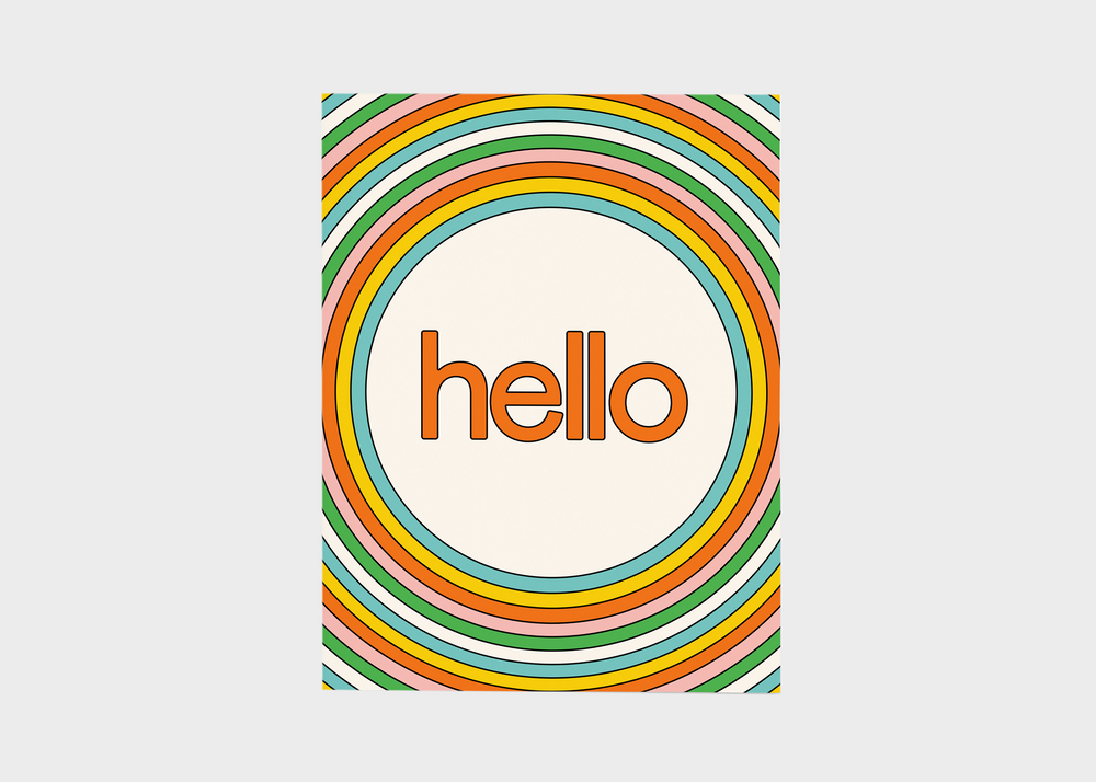 Card - Hello Circles
