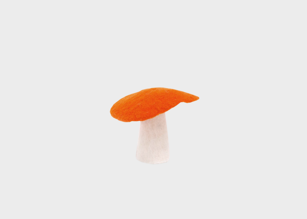 Felt Mushrooms - Orange