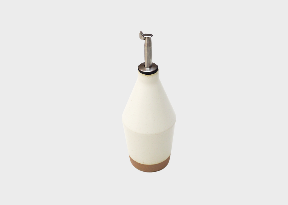 White Ceramic Oil Bottle by KINTO