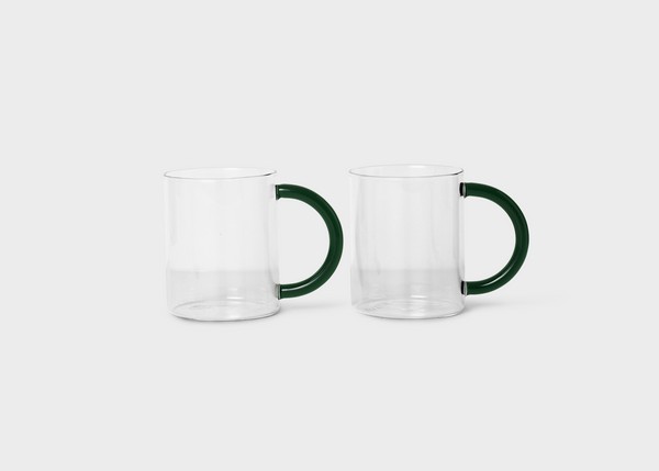 Ferm Living Still Mug - Set of 2 Clear Glass