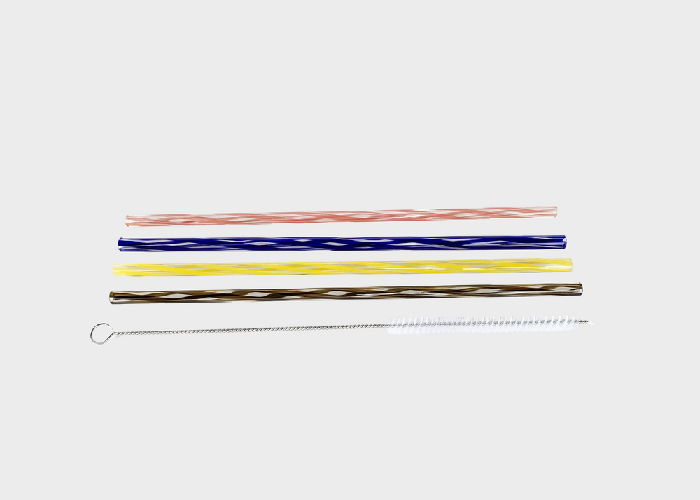 Glass Straws & Brush by Fredricks & Mae