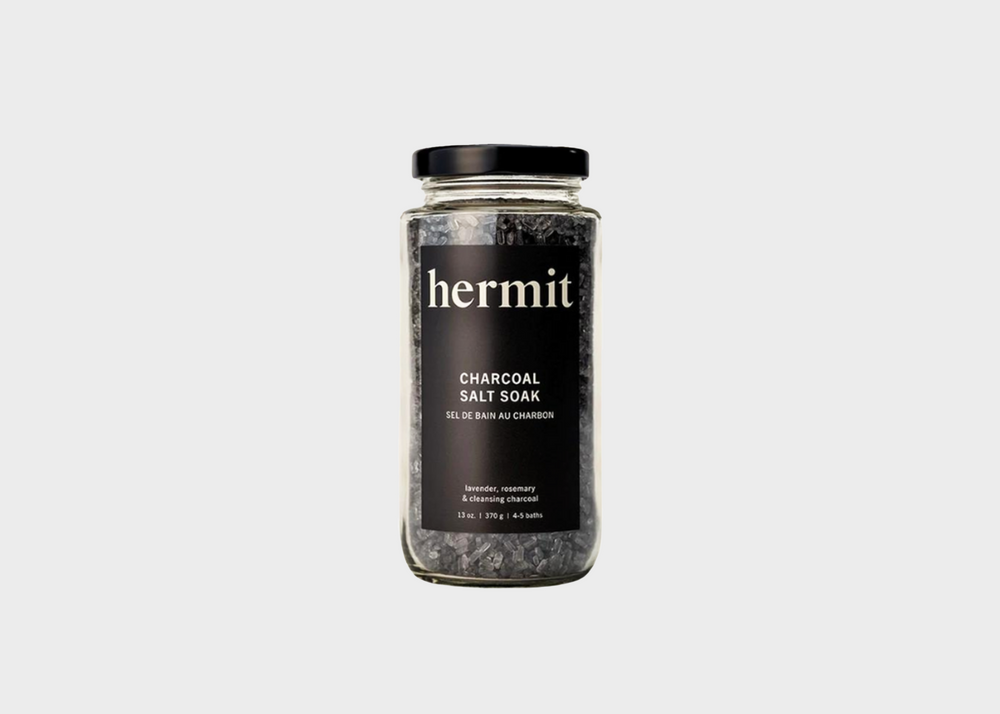 Black Charcoal Salt Soak by Hermit