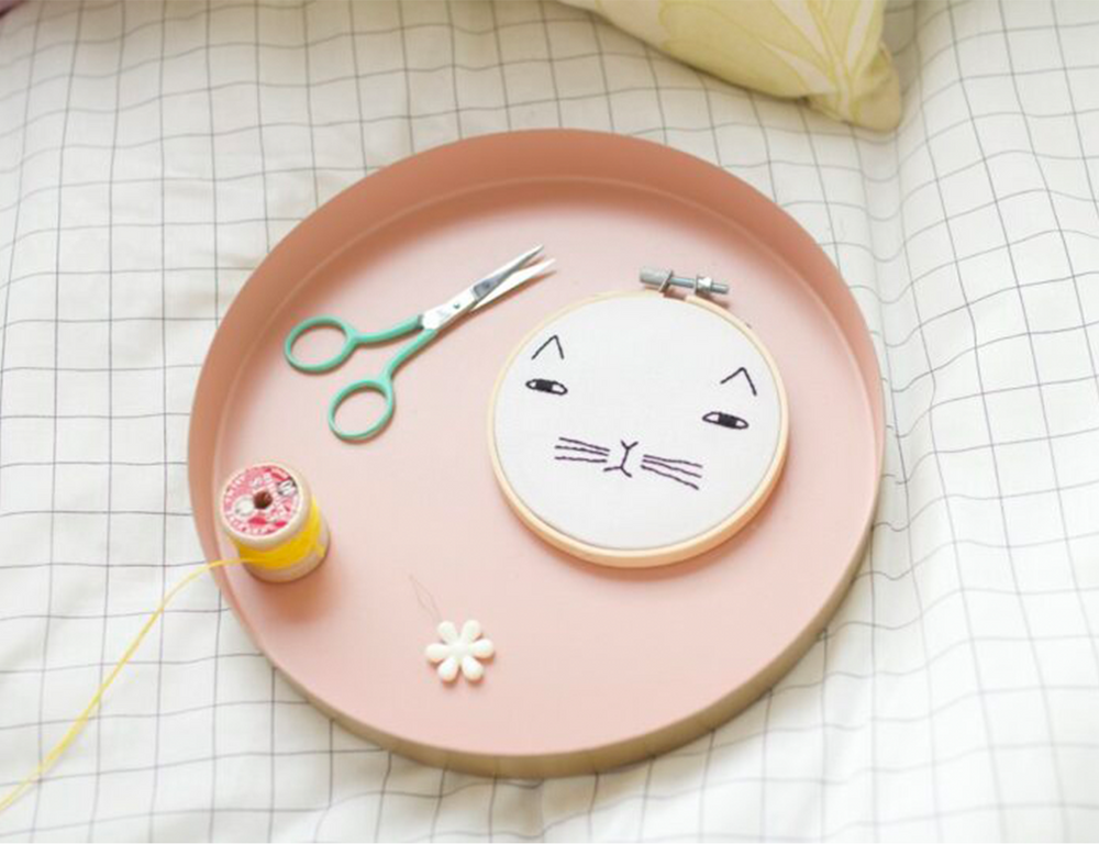 
                  
                    Hoop Embroidery Kit - Mog the Cat
                  
                
