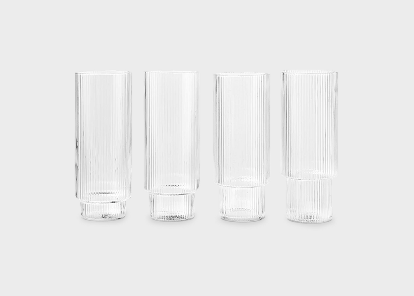 
                  
                    Ripple Long Glasses Clear by Ferm Living
                  
                
