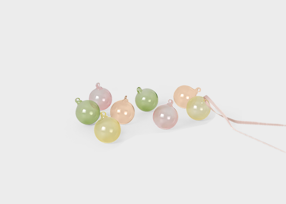 Glass Baubles - Small 8 Set